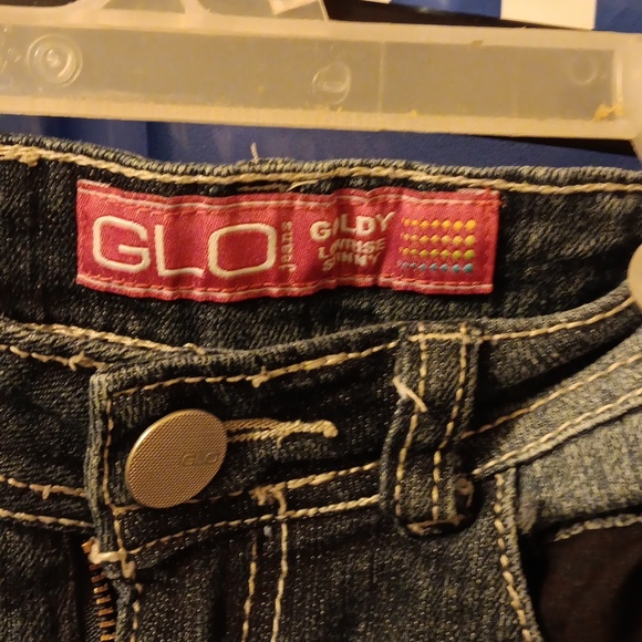 Nwot glo brand size 1 distressed jeans with lace - Picture 2 of 4